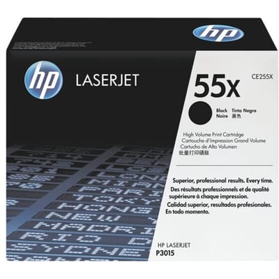HP 55X / CE255X High Capaciteit Zwart Toner - Lasertoner Zwart
