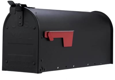 Amerikaanse brievenbus / US mailbox Admiral Zwart Aluminium