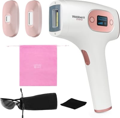 WEBBER S7 - ontharingsapparaat - IPL apparaat met koelfunctie - roze wit