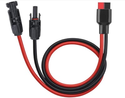 WNHB® Zonnepaneel Verlengkabel 60cm – Solar naar Anderson Stekker – 10AWG – 45A – Voor Draagbare Generatoren