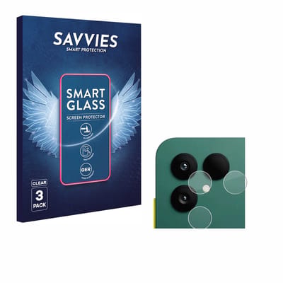 3 Stuks Savvies Screenprotector - geschikt voor Fairphone 6 (ALLEEN Camera) - beschermfolie glas transparant