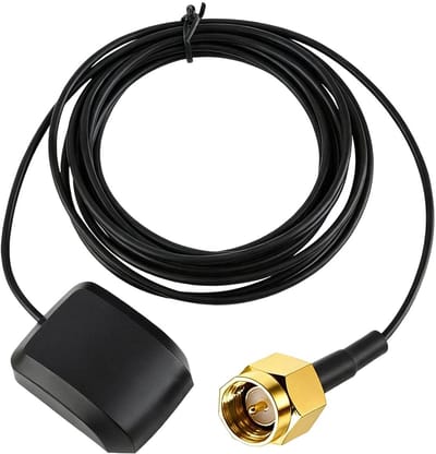 Dailygoods- GPS-Antenne Waterdicht - Actieve Antenne - Versterker - Magnetische Voet - 3 Meter Verlengkabel - Geschikt voor Voertuigen - Gps-ontvanger
