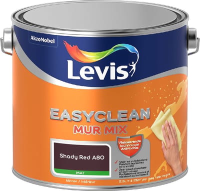 Levis - Easyclean Mur Mat Mix - Shady Red A80 - Mengverf - 2,5 L