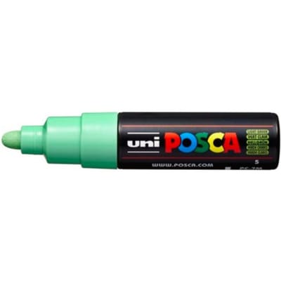 Posca marker met conische punt schrijfdikte breed lichtgroen