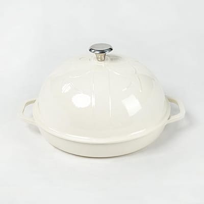 Gietijzeren Broodoven met Cloche Deksel voor Zuurdesem, 30cm