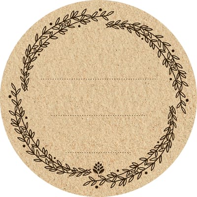 Zelfklevende ecolabels rond 66,5mm - 20 st. - Etiketten voor op Weckpotten en inmaakpotten