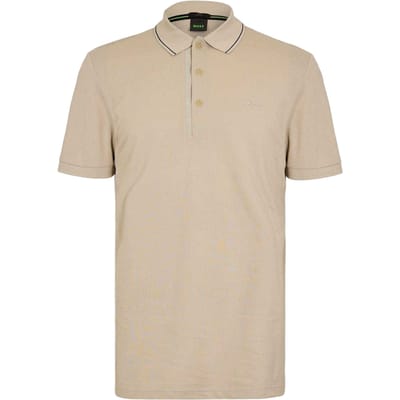 Boss Heren Paule 4 Poloshirt (Licht Beige)