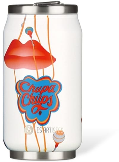 Les Artistes Paris Thermosbeker blik 280ml - met geïntegreerd rietje - Chupa Kiss - LP-A4346