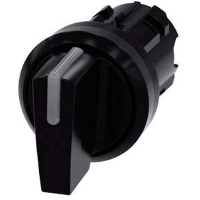 Siemens 3SU10022BL100AA0 3SU1002-2BL10-0AA0 Knevelschakelaar Verlicht Knevel Zwart 2 x 45 ° 1 stuk(s)