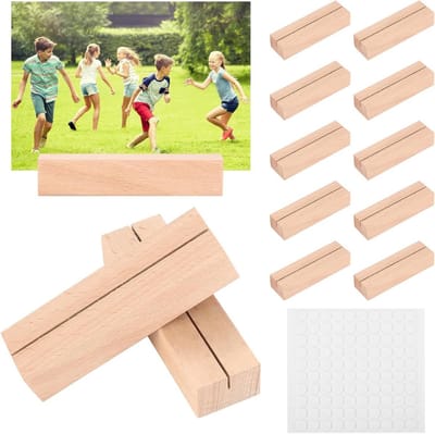 12 Stuks Houten Tafelkaarten en Menuhouders voor Bruiloft en Verjaardag