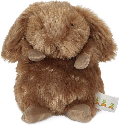 Bunnies By The Bay Wee Knuffel Konijn - Knuffeldier - Geborduurde details - 18 cm - Bruin