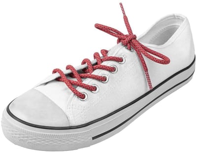Ronde schoenveters | Reflecterend | Geschikt voor sportschoenen | Kleur: Rood | Lengte: 100cm | Breedte: 4,5mm