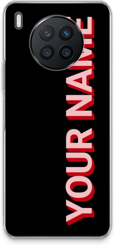 Gepersonaliseerd - Case Company® - Hoesje geschikt voor Huawei Nova 8i hoesje - Namecase - Soft Cover Telefoonhoesje - Bescherming aan alle Kanten en Schermrand
