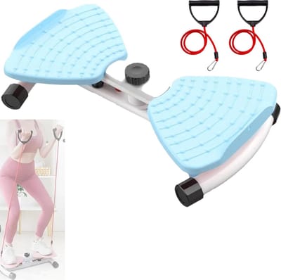 Taille Draai Machine - Buik Draai Platform - Core Training - Stille Werking - 300 lbs Gewicht - Blauw