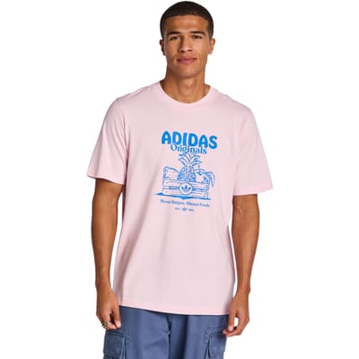 Adidas Graphics T-shirts Heren - Roze - Maat S