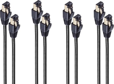 Patchkabel cat 8.1 F/FTP PIMF LSZH schwarz 3,0m--VE4