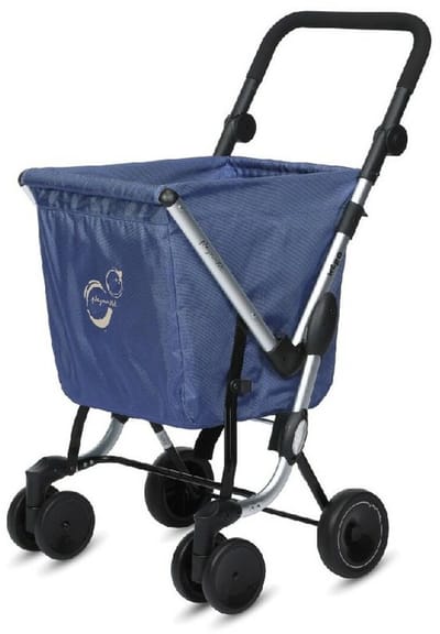 Playmarket We Go Basic Opvouwbare Winkelwagen Blauw 50 L