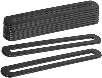 Verstelbare RVS Herstelplaten - 10 Stuks, 110mm, Voor Meubelreparatie en Verbindingselementen, Stevige Ondersteuning voor Houten Constructies
