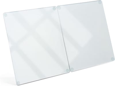 Werkbladbeschermer Glas - Aanrecht Bescherming - Keuken Beschermen - Krasbestendig Hittebestendig - 2x 40x52 cm - Transparant