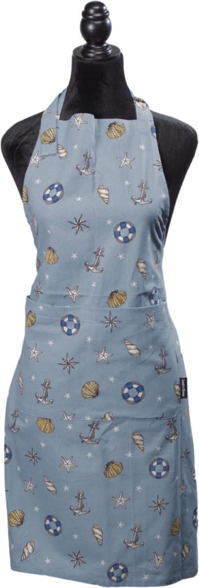 Schort - Nautilus - Zeemotief - Cadeau voor haar - Kerst cadeau - Keukenschort - Moederdag