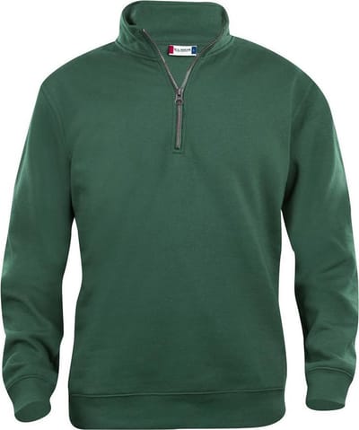 Clique Basic Half Zip 021033 - Flessen-groen - XS