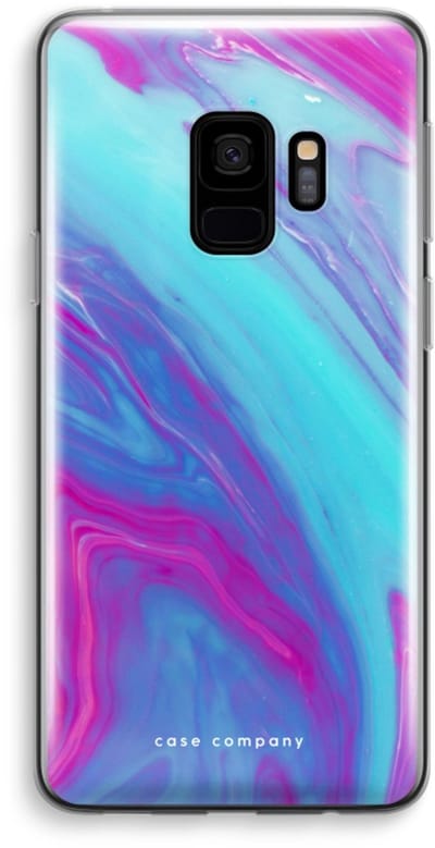 Hoesje geschikt voor Samsung Galaxy S9 hoesje - Zweverige regenboog - Soft Cover Telefoonhoesje - Bescherming aan alle Kanten en Schermrand