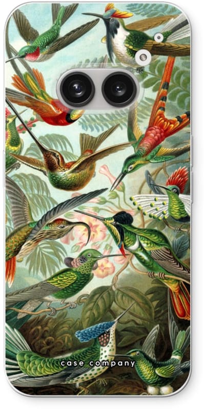 Case Company® - Hoesje geschikt voor Nothing Phone (2a) hoesje - Haeckel Trochilidae - Soft Cover Telefoonhoesje - Bescherming aan alle Kanten en Schermrand