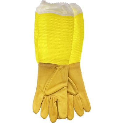 Imkershandschoenen Anti Bijensteek Beschermende Handen Tegen Steek Imkerkleding Handschoenen Zacht Duurzaam Extra Grote Maat Beschikbaar Boerderij 3XL yellow