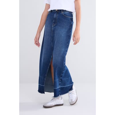 Summum Woman Denim Skirt Cotton Comford Denim Denim Taglia: 36 | Gonne di jeans Outlet | Donna | Blu