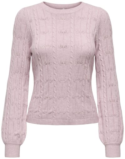 ONLY - ONLKATIA LS STRUCTURE O-NECK PULL CC KNT - Meisjes - Gebreide truien
