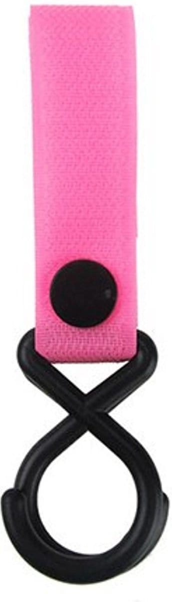 3 Stuks Handige Buggy Haak - Kinderwagen Haak - Roze - Organizer - Opberger - Drager - 13cm