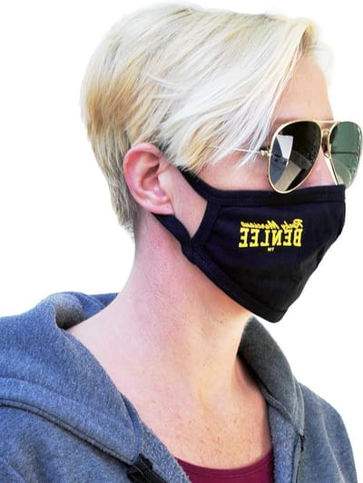 Gezichtsmasker - Mondkapje Katoen - Dagelijks Gebruik - Herbruikbaar Dubbellaags - One Size - Zwart