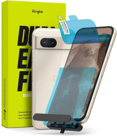Ringke Screen Protector Geschikt voor Google Pixel 8a - Dual Easy Film - PET Display Folie - Volledig Dekkend - 2-Pack