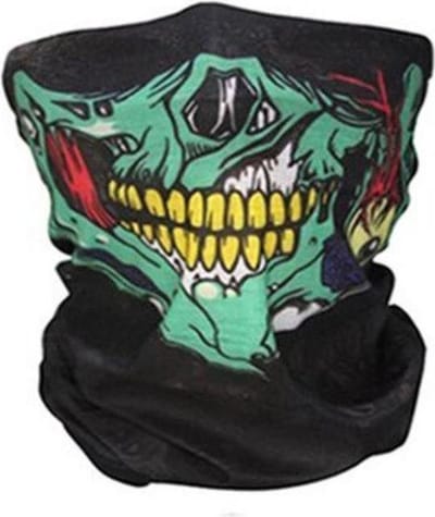 *** 1x Ruffneck Skull Motor Bandana - Motorfiets Mondkap - Ski Outdoor Sport - Schedel Sjaal - van Heble® ***