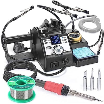Solderstation 110W met Temperatuurregeling en Hulpaccessoires - 90~480°C