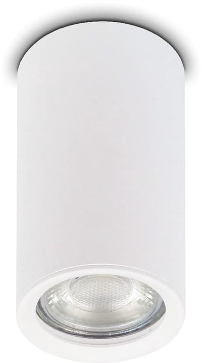 Kwazar Luminaire opbouwspot GU10 plafondspot 230V plafondlamp wit rond Ø56mm x 100mm opbouwspot plafondlamp spot ROLLER.A