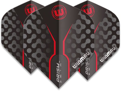 Winmau Prism Zeta Black & Grey - Dart Flights