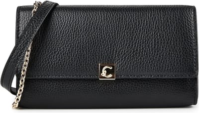 Coccinelle Pansy Portemonnee Leder 20 cm - Dames - noir