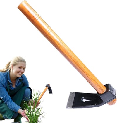 Tuinhak met Houten Handvat - Onkruidhak Wieden - Bodem Losmaken - Ergonomische Greep - 40 cm Lengte - Niet gespecificeerd