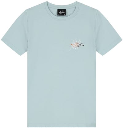 Malelions Splash T-shirt Polo's & T-shirts Jongens - Polo shirt - Lichtblauw - Maat 128