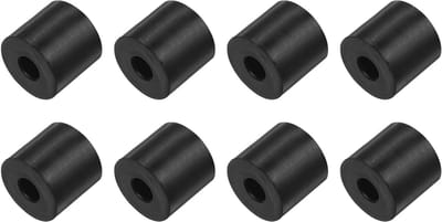 Dailygoods- Vibratie-isolatiepads 8x Rubber [10 x 30 x 30 mm] - Geluidsreductie - Schokdemping - Demping - Slijtvast - Corrosiebestendig - Dempingspads
