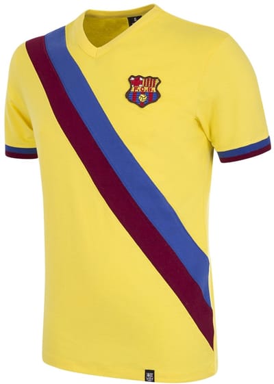 COPA - FC Barcelona 1978/79 - Retro Voetbalshirt - Heren - Geel - S