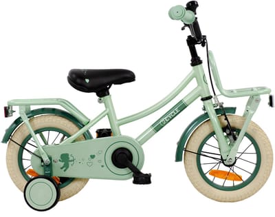 2Cycle Cupido kinderfiets 12 inch (2 tot 4 jaar) voor meisjes mintgroen