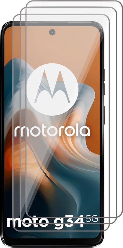 Screenprotector geschikt voor Motorola Moto G34 - 3x Glas Screen Protector