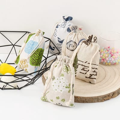 Dailygoody - Jute Zakjes - Cadeauzakjes - Perfect voor Sieraden - 10 x 14 cm - Opbergzakjes - Set van 25 Stuks - Verschillende Stijlen