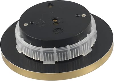 Weerstation Barometer - Weervoorspeller Hygrometer - Omgevingsmonitoring Binnen Buiten - Nauwkeurige Weersindicatie - 90mm Diameter - Goud