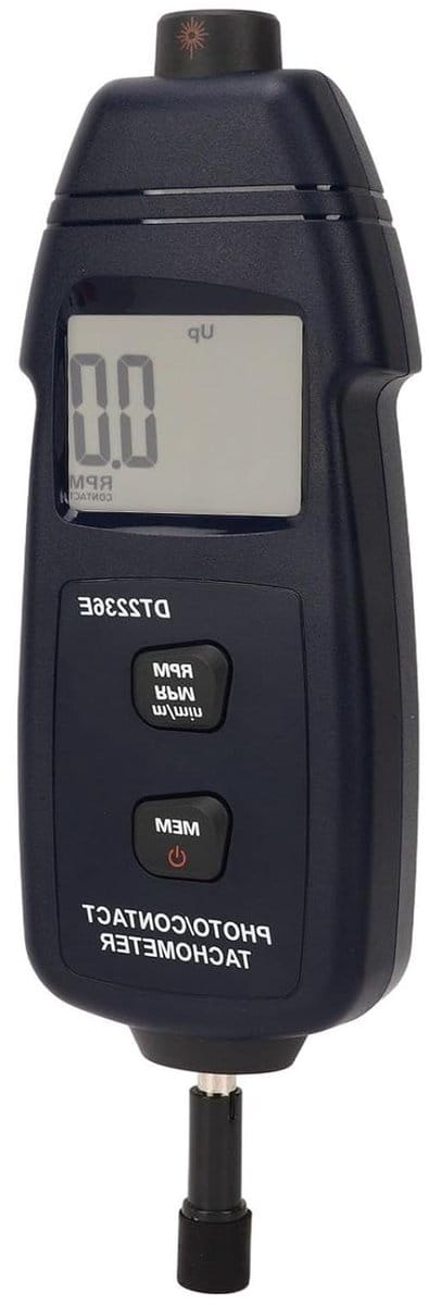 Chrees Digitale Toerenteller Geavanceerde Witte Achtergrondverlichting Auto Data Save RPM-meter voor Precisiemeting ABS-materiaal
