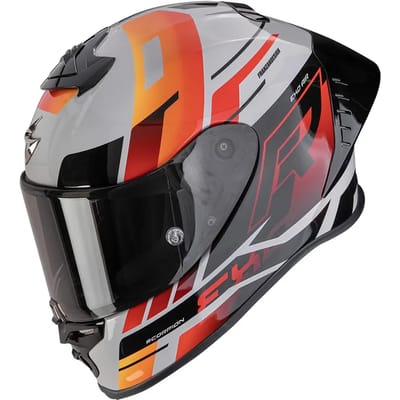 Scorpion EXO-R1 Evo II Adrenaline Grey Red Orange - Integraalhelm - Maat XL - Motorhelm - ECE 22-06 gekeurd
