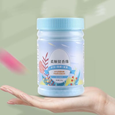 Perles de lessive Booster de parfum dans le lavage Antistatique Adoucissant pour des vêtements qui sentent bon Lys parfumé white