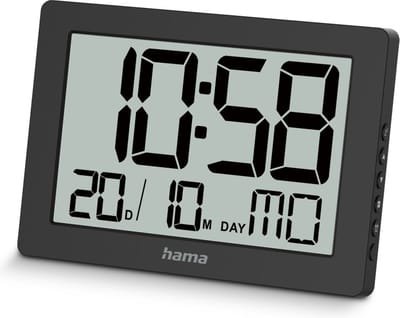 Hama wandklok- Ko Tao- Digitaal- Zwart